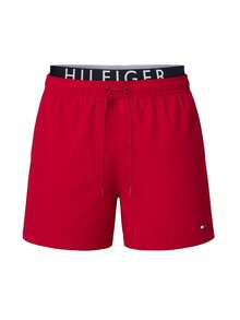 Tommy Hilfiger Men's Mid Length Swim Shorts Red - Medium red - View 4