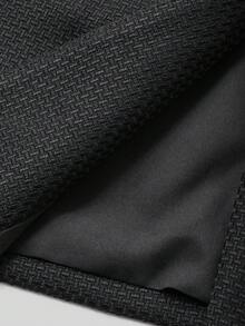 DAZY Women's Solid Color Round Neck Fitted Long Sleeveless Casual Vest Jacket, Autumn/Winter Women Coats - Black - View 7