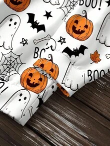 SHEIN LUNE Áo nỉ cổ tròn in họa tiết tối giản, thoải mái, dáng rộng dành cho nữ vào mùa thu/đông - Nhiều màu - Xem 5