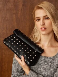 MOTF PREMIUM 女士时尚优雅手提包，钻石，适合聚会、派对、日常场景等 - 銀色 - 查看 2