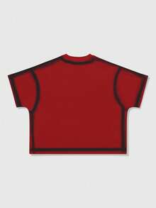 ROMWE MEN Grunge Punk Camiseta de hombre con estampado de la Estatua de la Libertad, moda de verano - Multicolor - Ver 2