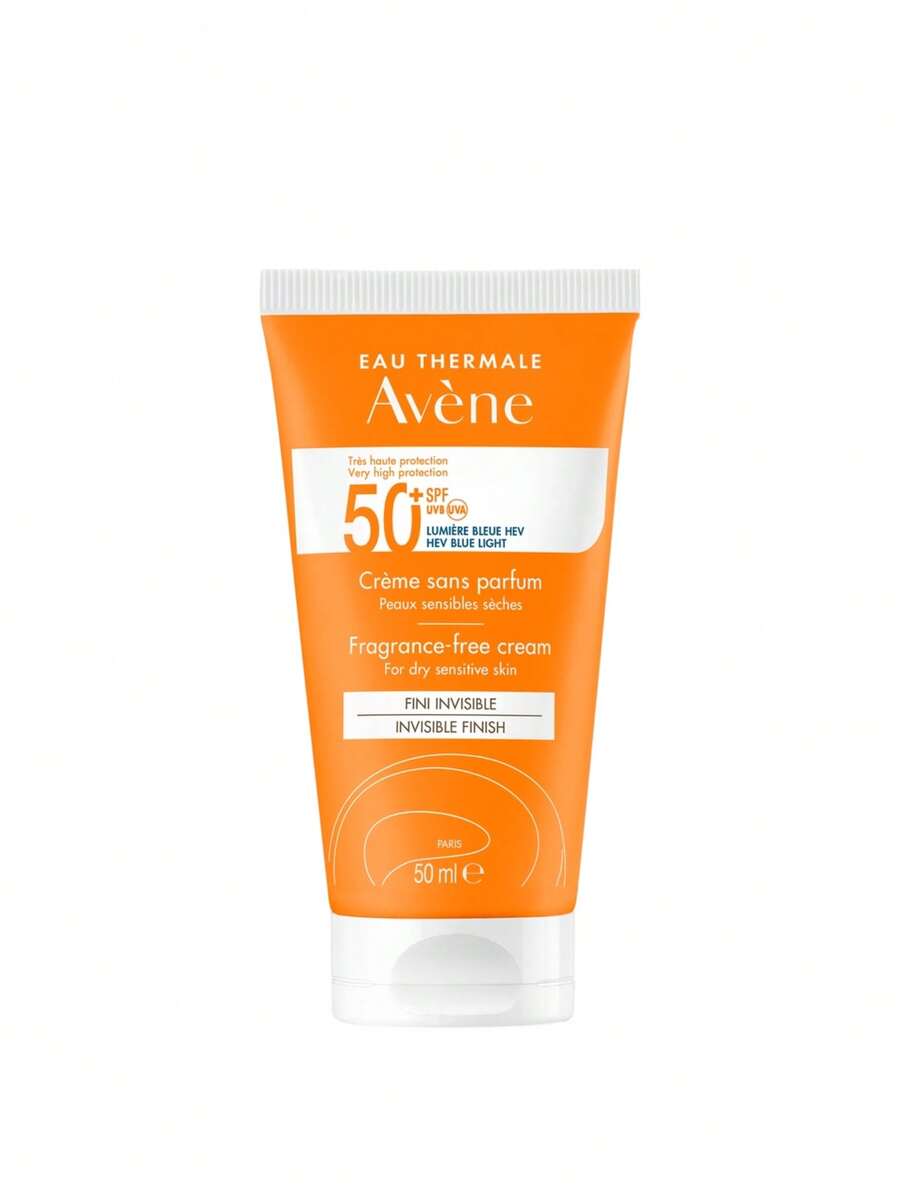 Avene SPF50+ Very High Protection Fragrance-Free Cream Sunscreen 50 Ml - White - View 1