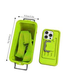 Zazumi 1PC  Phone Case Creative Storage Box Can Be Worn Across The Body For Outdoor Use, Plastic Material Is Lightweight. - Multicolor - View 11
