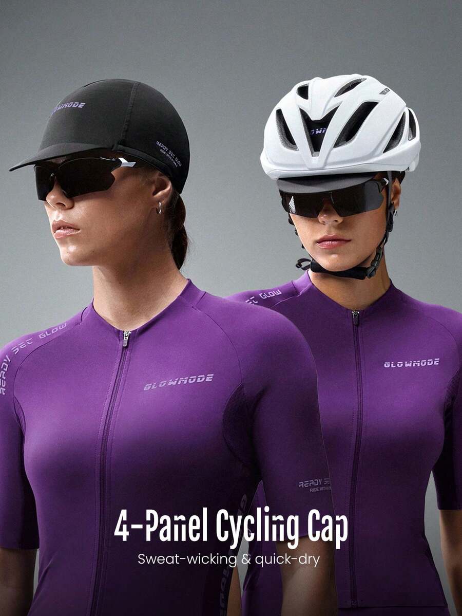 Built To Ride Sweat-Wicking Quick-Dry Lightweight Breathable Cycling Biking Cap Hat Gym Training Workout - Black - View 1