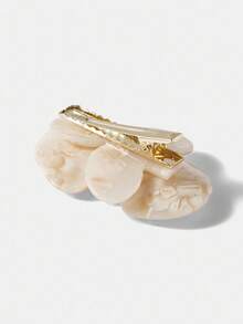 MOTF PREMIUM 1PC FAUX PEARL DECOR STEREO FLORAL HAIR CLIP