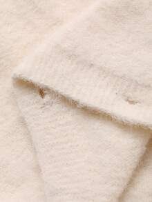 DAZY Baby Girl Solid Color Korean Style Knitted Jumpsuit Fall, Winter Toddler Girls Clothes - Beige - View 9
