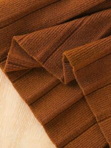 Bộ áo len nơ hoa dễ thương đa năng thời trang mới cho bé gái - Màu be - Xem 10