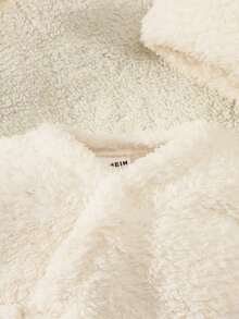 Autumn New Newborn Baby Long Sleeve Tie Jumpsuit Infant Monk Costume Spring Autumn Jumpsuit + Hat 2pcs Set Plush Baby Clothes Neutral Unisex Fall Winter - Beige - View 5