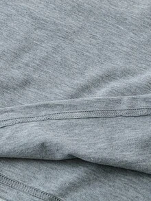 EMERY ROSE Top casual de cuello halter ajustado con patrón de loto para mujer, adecuado para el verano - Gris - Ver 3