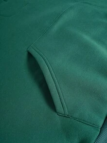 SHEIN Sweat-shirt-shirt vert surdimensionné à col montant avec petit imprimé floral, style décontracté universitaire en tissu doux, Sweat-shirt-shirt polyvalent et confortable convenant pour le port quotidien, l'école, les voyages, les activités extérieures. Sweat-shirt-shirt vert esthétique Y2K, pour l'automne/l'hiver - Vert - Voir 8