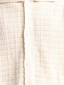 SUMWON Oversized Button Down Crochet Knit Long Sleeve Cardigan Winter Fall Casual Daily Wear Chunky Pattern Regular Length Knitwear