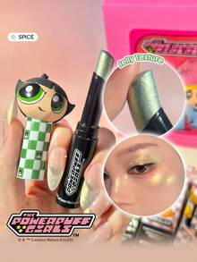The Powerpuff Girls X SHEGLAM Power-Noia Shimmer Stick-Spice 高光粉 高光效果 藍綠色反光光澤 多用途高光單色眼影 亮澤臉部彩妝 品牌 美容 化妝 化妝品 適合女性與女孩 完美搭配冬季春季 Y2K 時尚 流行 生日 情人節禮物 假期 派對準備就緒 最佳顏色 - Spice - 查看 1