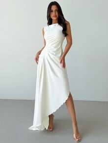 Women Midi Dresses - 白色的 - 查看 3