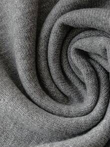 Selianne Pull col roulé ajusté pour femmes, tricot doux et douillet, polyvalent pour l'automne/l'hiver - Gris - Voir 5
