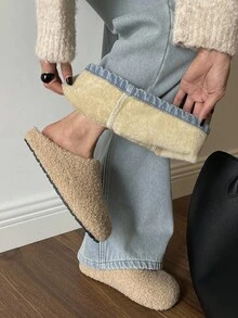 DAZY Women's Regular Waist Straight Leg Jeans, Casual Thermal Lined Denim Pants Thermal Lined,Winter