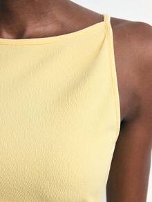 Maija Letnia, nowa, kremowo-żółta sukienka damska z marszczeniami na ramiączkach typu spaghetti z 2025 roku, biznesowa, swobodna, codzienna, elegancka, plażowa, odpowiednia na wesele, festiwal muzyki country, brunch, na lotnisko, w stylu retro z lat 90.