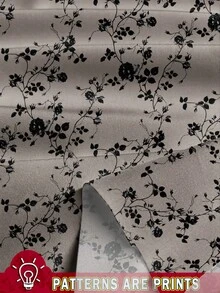 SHEIN Clasi Plus Size Women Rose Ditsy Floral Casual Blouse, Suitable For Office Commute Summer Wear Suitable For Going Out Chic Blouses For Women - Multicolor - View 3