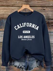 EMERY ROSE Women's Hot Selling Title Letter Pattern Print - Navy Blue - View 1