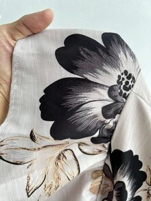 Elenzga Damen Große Größen Jacquard Muster Bubble Textur Langarm Top - Verschiedenfarbig - Übersicht 6