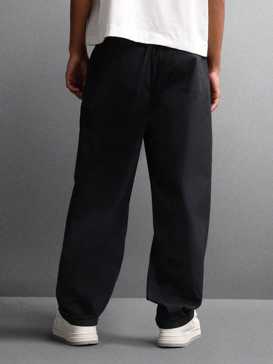 Wide Leg Sweatpants With Cross Print Pattern