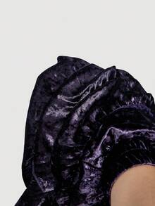 SHEIN MOD Women's Elastic Waist Layered Ruffle Hem Skirt Shorts,Fall Clothes For Women,Halloween Clothes,Nightmare Before Christmas,Ruffled Shorts