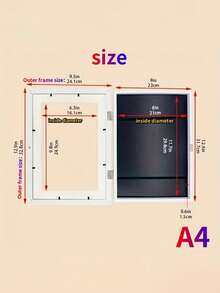1 件磁性艺术画框 - 易于打开，可快速更换展示品 - 适用于家庭和办公室的多功能墙面装饰 - 适合节日和送礼 - 彩色 - 查看 8