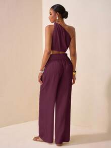 Zivah Lễ hội âm nhạc mới mùa hè 2025, Lễ Phục sinh, Ngày của Mẹ, Phong cách phương Tây, Phong cách du mục, Tiệc sinh nhật, Lễ tốt nghiệp, Trang phục sinh viên, Thường ngày, Cơ bản đa năng, Giải trí, Kỳ nghỉ, Du lịch du thuyền, Bãi biển, Tắm nắng, Phong cách lan truyền, Thanh lịch, Đi làm, Thường ngày công sở, Trễ vai, Xoắn, Hở vai, Hở lưng, Áo crop top nữ và quần ống rộng, Viền bèo nhún, Túi, Vải họa tiết, Trắng, Bộ 2 món nữ - Màu Đỏ Sâu - Xem 2