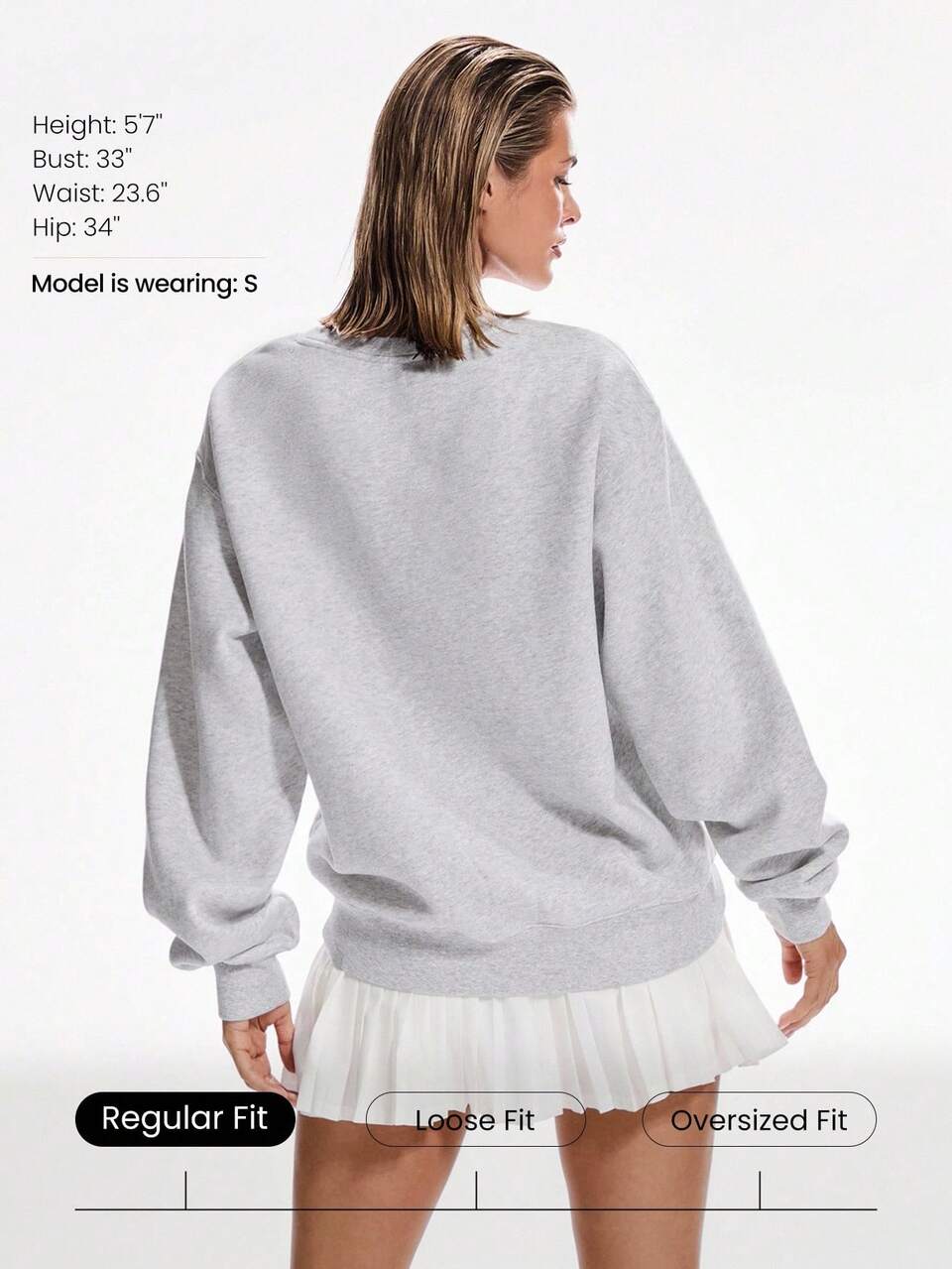 Heavyweight Fleece Regular Fit Sweatshirt Thick Thermal Warm Winter