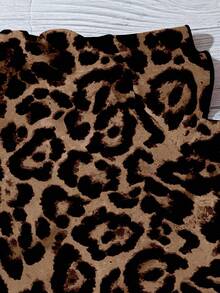 SHEIN LUNE Camisa casual de mujer con estampado de leopardo, adecuada para el verano