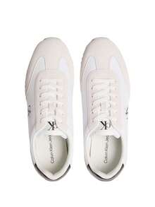 Calvin Klein Jeans Retro Runner Lace Up Men's Sneaker White / Nature / Black YM0YM01325