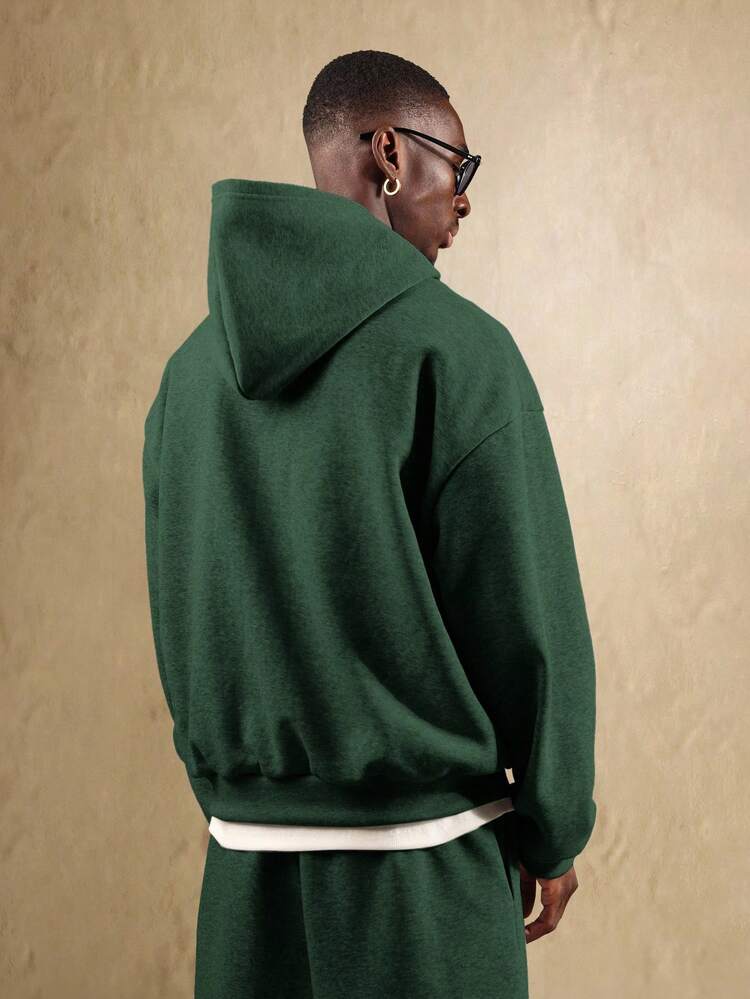 Essential Oversized Pullover Hoodie With Ribbed Hem And Cuffs