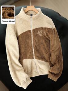 ROMWE MEN Prep 男士美国城市名称标语夹克，适合秋冬季