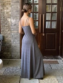 DAZY 2pcs/Set Women Loose Casual Slouchy Grey Outfit, Autumn/Winter Lounge Sets For Women - Grey - View 7