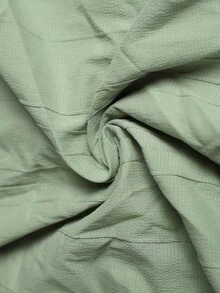 Al Najma Vestido largo de estilo árabe con cordones, rayas, textura y decoración de botones para mujeres - Verde - Ver 6