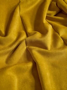 Bóhologie Conjunto de blazer y pantalón de pierna ancha de terciopelo amarillo mostaza - Mostaza Amarilla - Ver 6