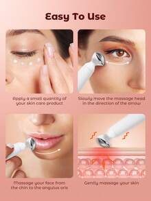 Vibration+Massage Mode. Massage And Care For Various Acupoints Around The Eyes Through Vibration, Stimulate And Exercise The Vertebral And Optic Nerves, Reduce Prolonged Eye Dryness, And Improve Various Skin Problems Around The Eyes.