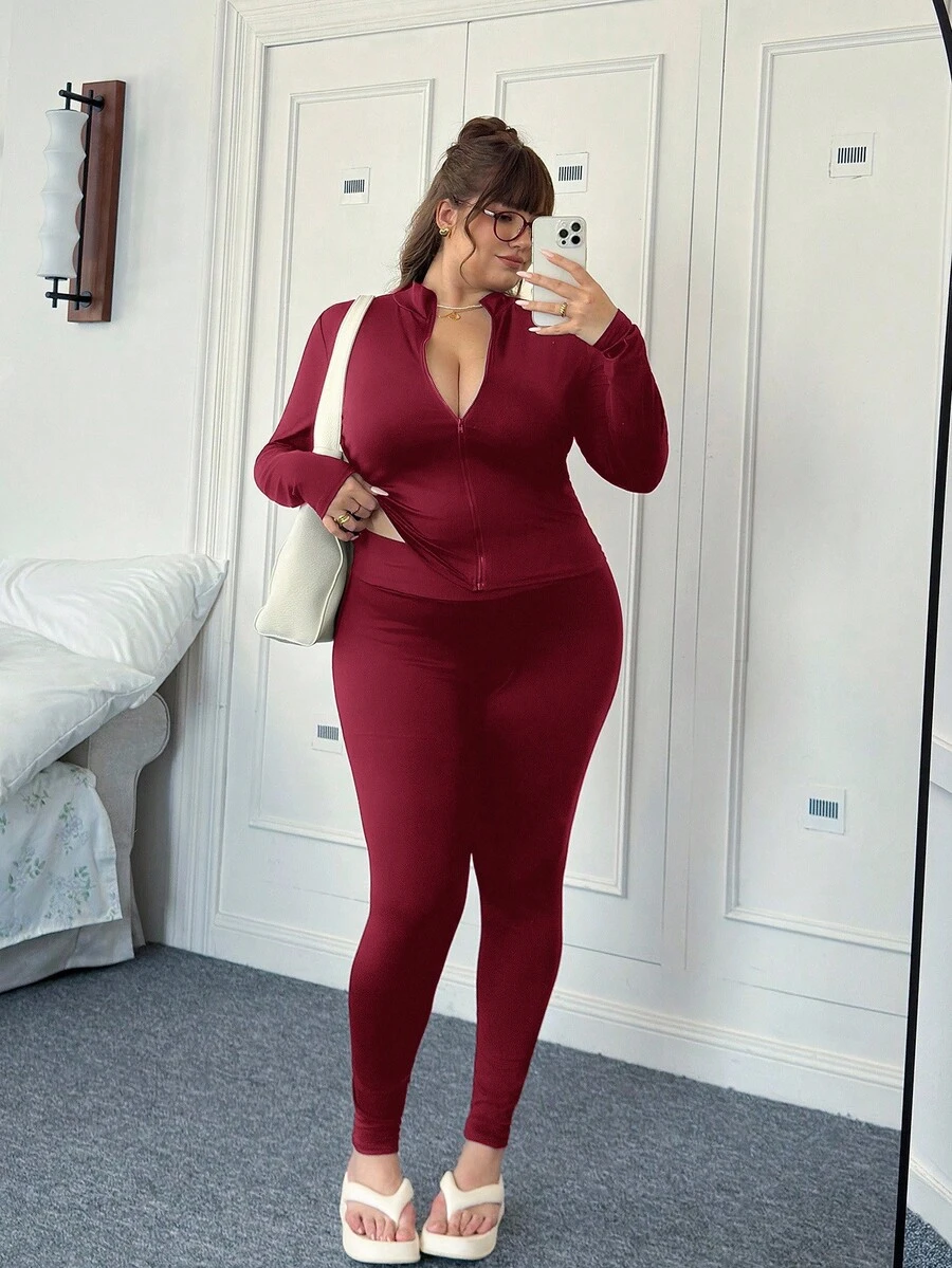 CovetEZ Conjunto de mallas reductoras de alta elasticidad y talla grande en color negro