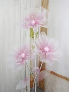 1 件 40/50 厘米大型仿真花橱窗展示 3D 大型人造花悬挂纱网镂空假花婚礼装饰 - 彩色 - 查看 8