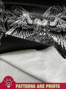 Attitoon Women Casual Sexy Camisole With Heart Wings Pattern, Bodycon Design, Suitable For Summer Back To School