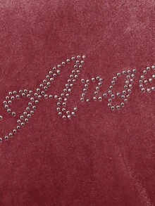 SHEIN 2-teiliges Set für Kleine Mädchen mit Strass-Buchstaben-Muster, Samt-Hoodie & weite Hose, Jogginghose, Outfits, süß & lässig & vintage, ideal für lässigen & täglichen Gebrauch & Schule im Sommer & Herbst, für Weihnachten - Pink - Übersicht 6