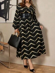 Zelara Váy cỡ lớn phong cách Old Money dành cho nữ Váy dự tiệc cưới cho nữ Váy đi chơi đêm Váy dự tiệc cho nữ Quần áo mùa thu dành cho nữ Váy dự tiệc cho nữ Váy lễ hội - màu đen - Xem 6