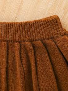 Bộ áo len nơ hoa dễ thương đa năng thời trang mới cho bé gái - Màu be - Xem 6