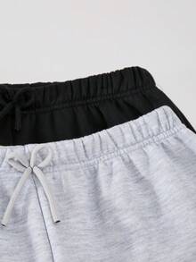 2 件套青少年女孩宽松休闲基本款印花裤，适合日常通勤、休闲、度假、聚会、街头摄影、所有季节 - 彩色 - 查看 7