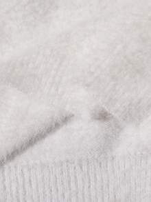 SHEIN Playful Pals Young Girl' Fashionable Soft & Simple Knit Cardigan Sweater, Long Sleeve, Autumn/Winter Girls White Cardigan Toddler Girls Sweater Young Girls Fall Outfits Young Girls Winter Clothes Kids Fall Clothes White Fluffy Sweater Kids Kid Cardigan Girl Cardigan Sweater Kids Sweaters For Girls Button - White - View 7