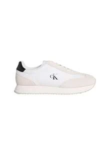 Calvin Klein Jeans Retro Runner Lace Up Men's Sneaker White / Nature / Black YM0YM01325