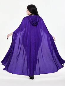 ROMWE Avant 大码女式万圣节派对俱乐部服装性感系带露背紧身衣 + 披肩两件套