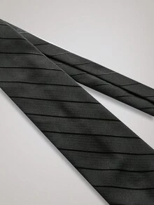 OFFICEAU Luxury 8CM Men Tie Gray Grey Black & White Color Dot Stripes Floral Necktie For Man Groom Jacquard Woven Neck Tie For Business Wedding Party