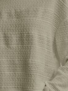 Nöista 长袖针织衫，方形廓形，独特的挂脖式肩带设计，打造轻松别致的造型，是女士冬季穿搭的完美之选；易于日常穿着，适合休闲季节造型、节日圣诞节装扮和现代新年装束。 - 灰色 - 查看 6