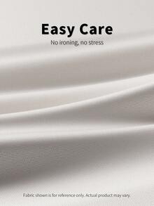 SHEIN BAE Quần ống rộng, quần ống rộng, quần đi làm, quần dài hàng ngày, quần ống rộng, quần ống rộng thoải mái, quần rộng rãi, quần dài hàng ngày - Màu be - Xem 7