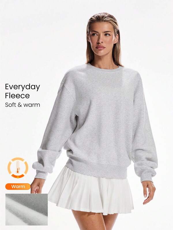 GLOWMODE Heavyweight Fleece Regular Fit Sweatshirt Thick Thermal Warm Winter